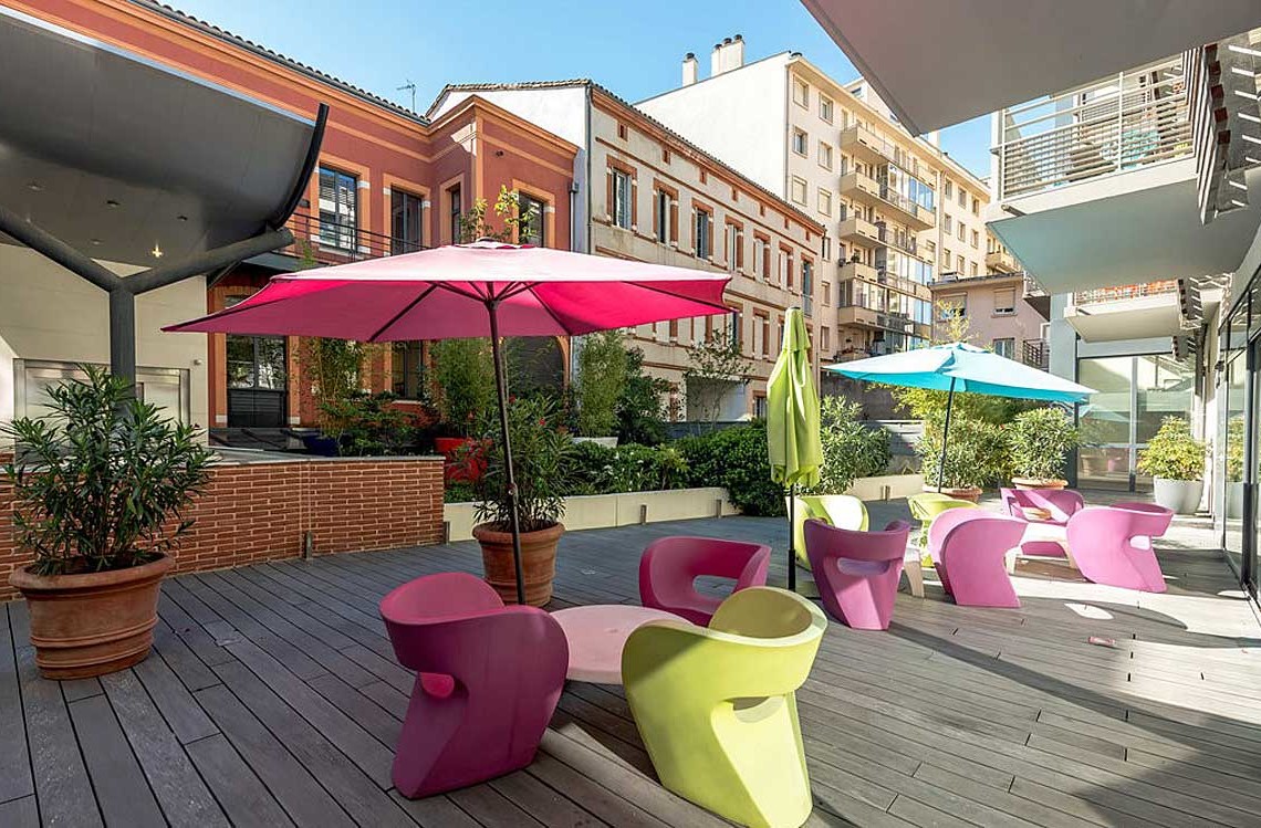 Appart Hôtel Clément Ader, Toulouse (terrasse)